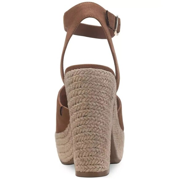 Sun+Stone Women's Fey Espadrille Dress Sandals Wedges Color Cognac Size 10M - Picture 2 of 5